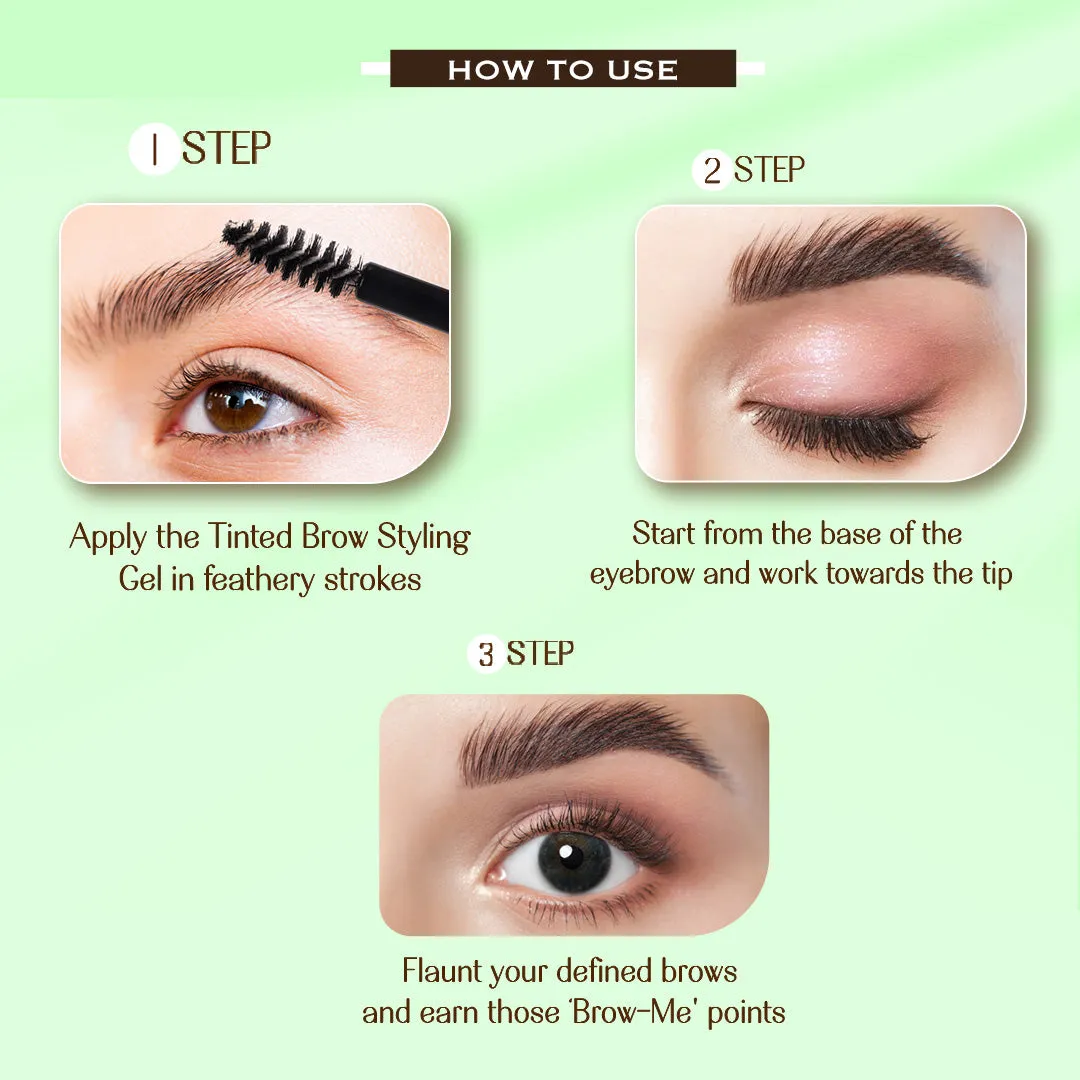 Brown Brew- Brow Me Points - Tinted Brow Gel  (Brown) Water-proof