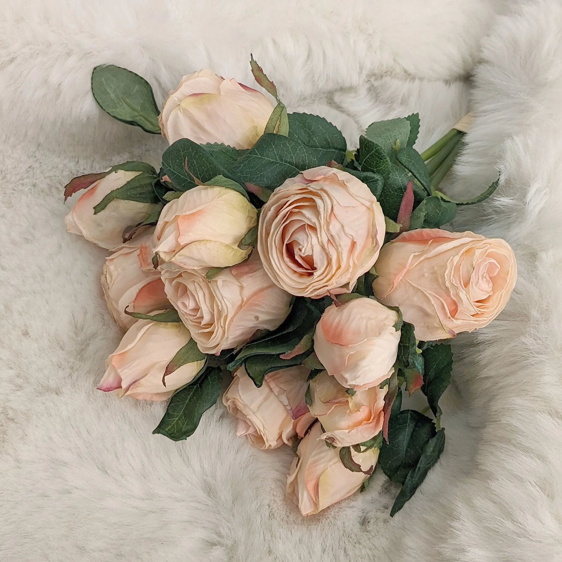 Faux Blush Pink Rose Bunch of Florals