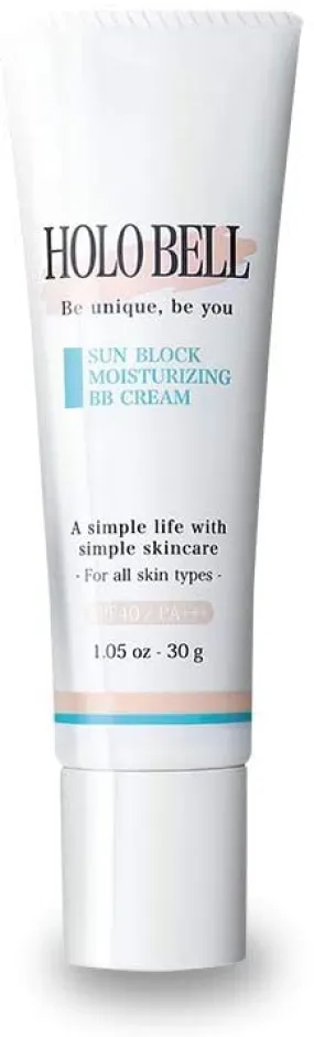 HOLO BELL BB Cream Men's Sun Block Moisturizing BB 30g SPF40 PA    for Men UV Absorbant Free Color for Japanese Men Foundation Concealer Anti-Tetaler Blue Beard and Acne Stays