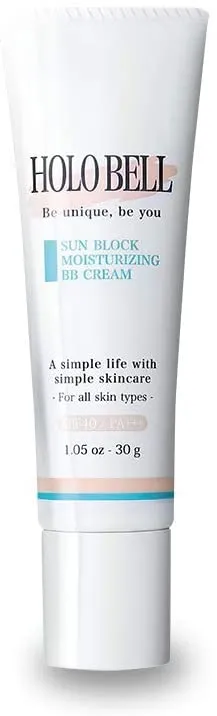 HOLO BELL BB Cream Men's Sun Block Moisturizing BB 30g SPF40 PA    for Men UV Absorbant Free Color for Japanese Men Foundation Concealer Anti-Tetaler Blue Beard and Acne Stays