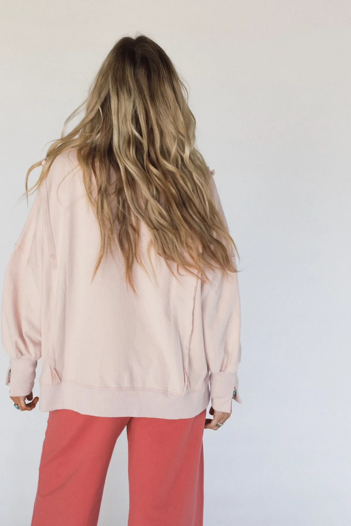 The Love Patch Pullover - Blush